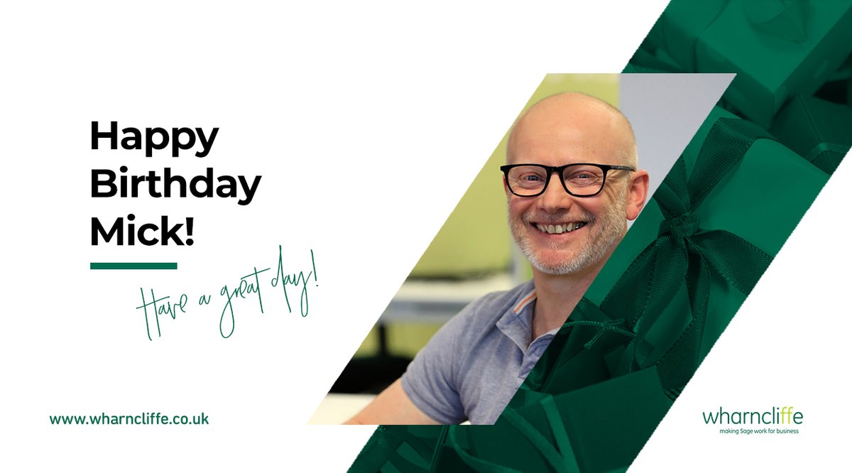 YourWharncliffe's tweet image. Happy birthday to IT Infrastructure &amp;amp; #SageCRM Support Consultant Mick! 🥳🎈