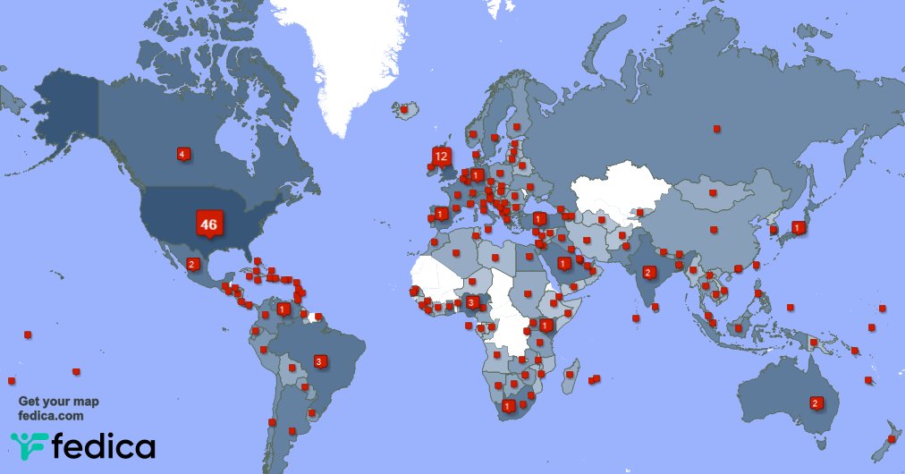 I have 36 new followers from Spain, and more last week. See fedica.com/!fridelina_mus…