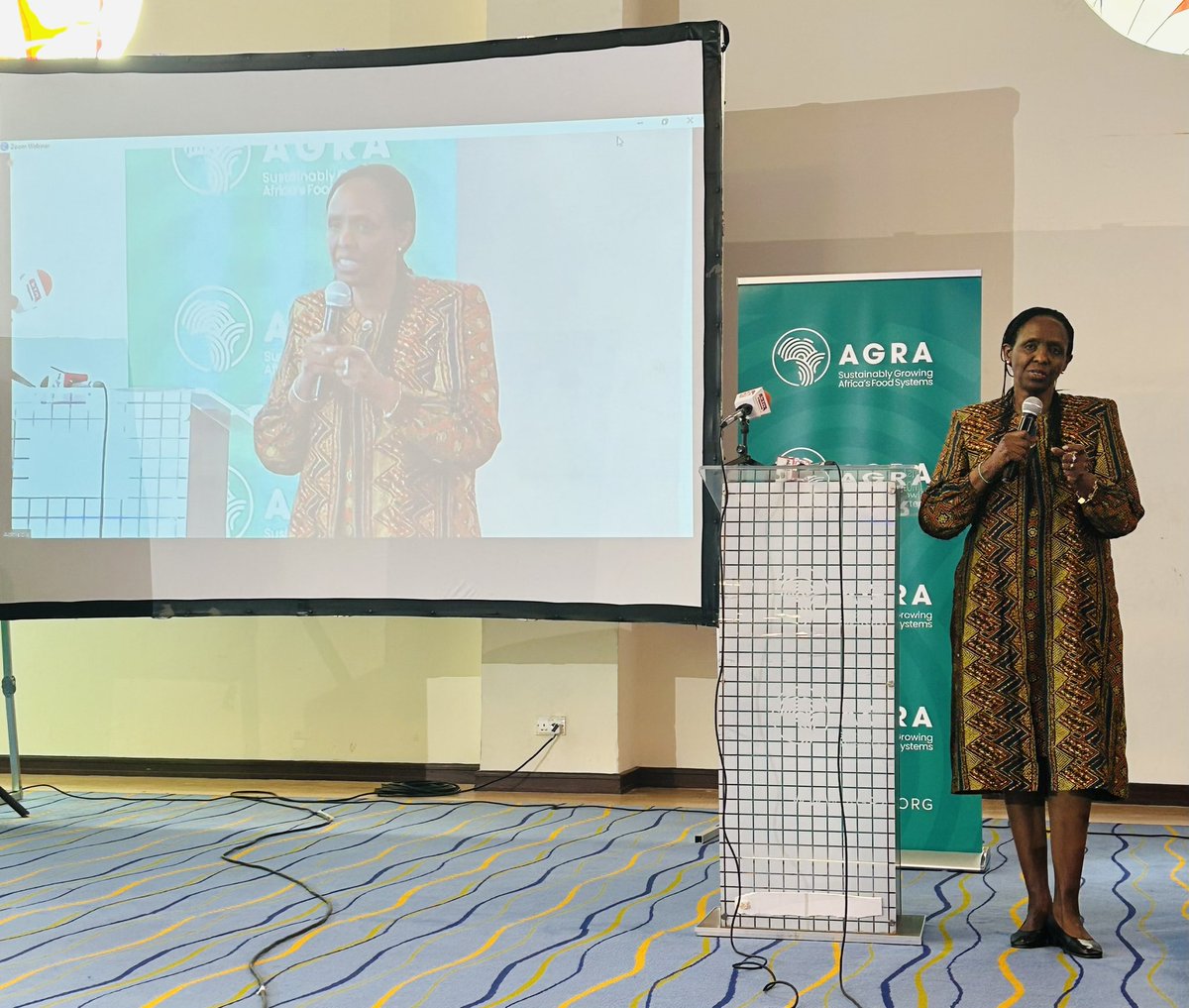 AGRA_Africa's tweet photo. #AGRA President Dr @Agnes_Kalibata delivering her remarks at #AGRAinKenya #AGRAinCountry https://t.co/YZNv1eDBPY