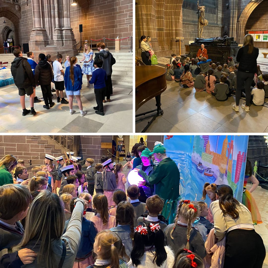 Thank you so much to all the primary schools that attended the performance and workshop of #bernie&boatie for @BoatofHope at @LivCathedral before the holiday. It was such an honour to meet you all!  @educatemag @berniehollywood  @BuilderBookUk
#GateacreSchool #GateacreDrama
