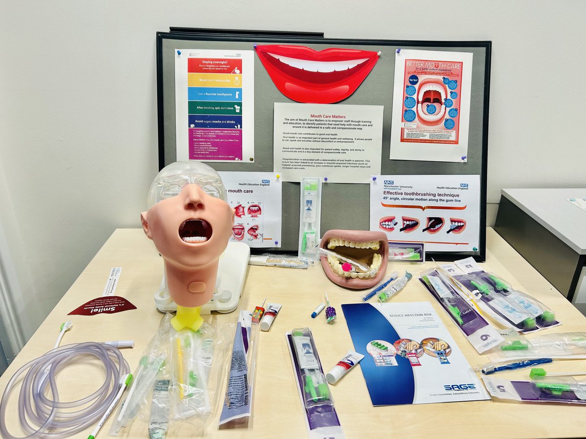 #Mouthcarematters ✋Have you brushed your teeth? Are you competent to do weekly mouth assessment tools on HIVE? ⁦@MFT_MRI⁩ education & cooperate team working together ⁦@sarahmriquality⁩ ⁦@Nicki_dale⁩ ⁦@dawnpike20⁩ ⁦@Pjoynson78⁩ #oralhealth ⁦