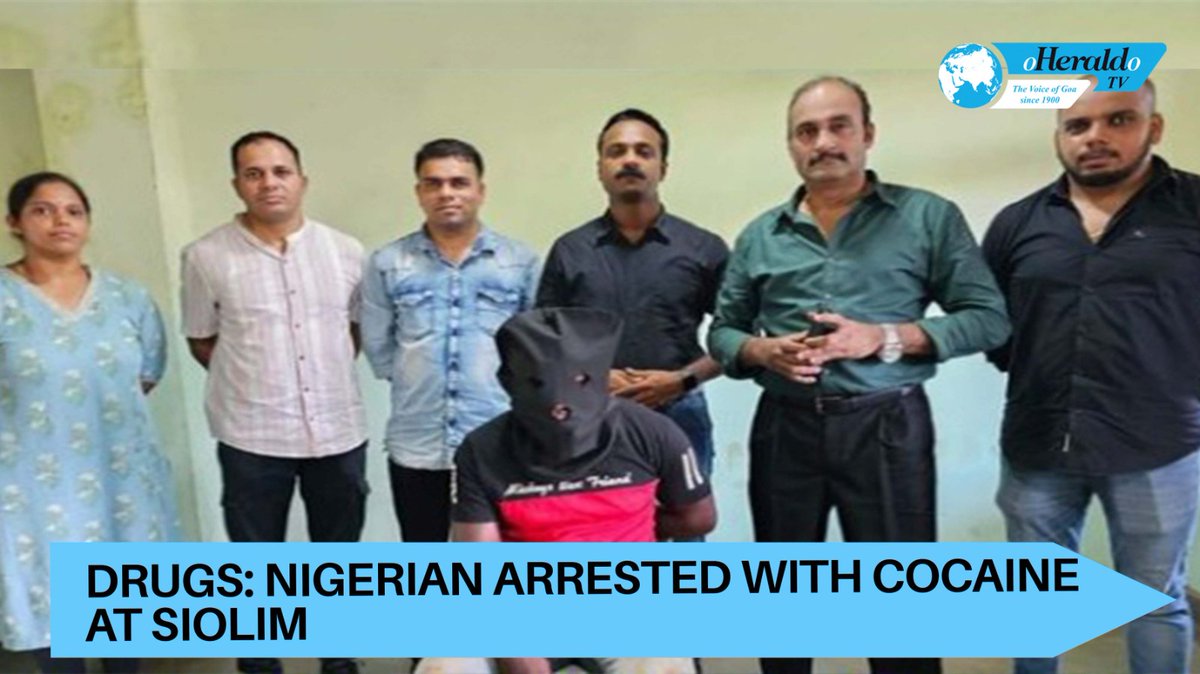 #DRUGS: #Nigerian arrested with #cocaine at #Siolim
Watch:youtube.com/watch?v=op2uHP… 

#Goa #News #Narcotics #DrugBust