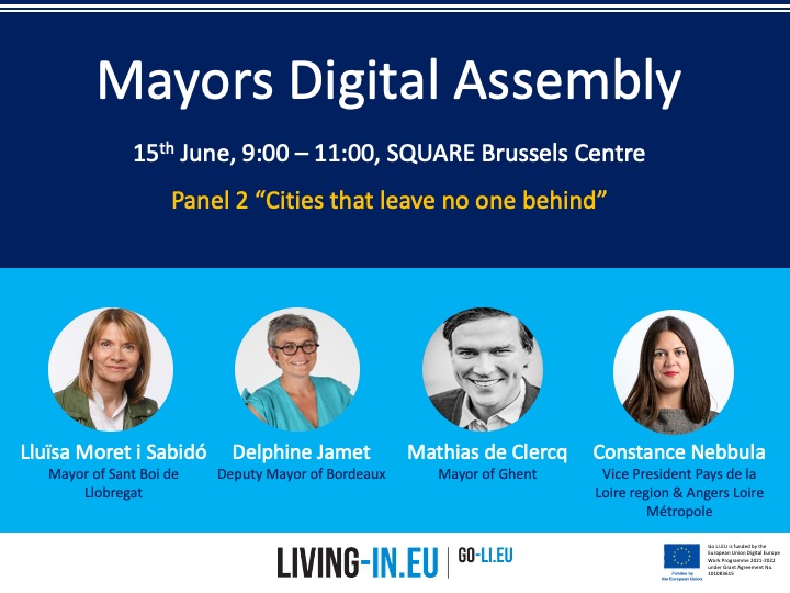 📢Tomorrow is the first Mayors Digital Assembly!  

🎤We are happy to introduce you to the speakers of Panel 2 “Cities that leave no one behind”!   

👉Check the full programme here: eurocities.idloom.events/mayor-s-digita…

See you tomorrow in Brussels!👋

#BUS2023 #LivinginEU #joinboostsustain