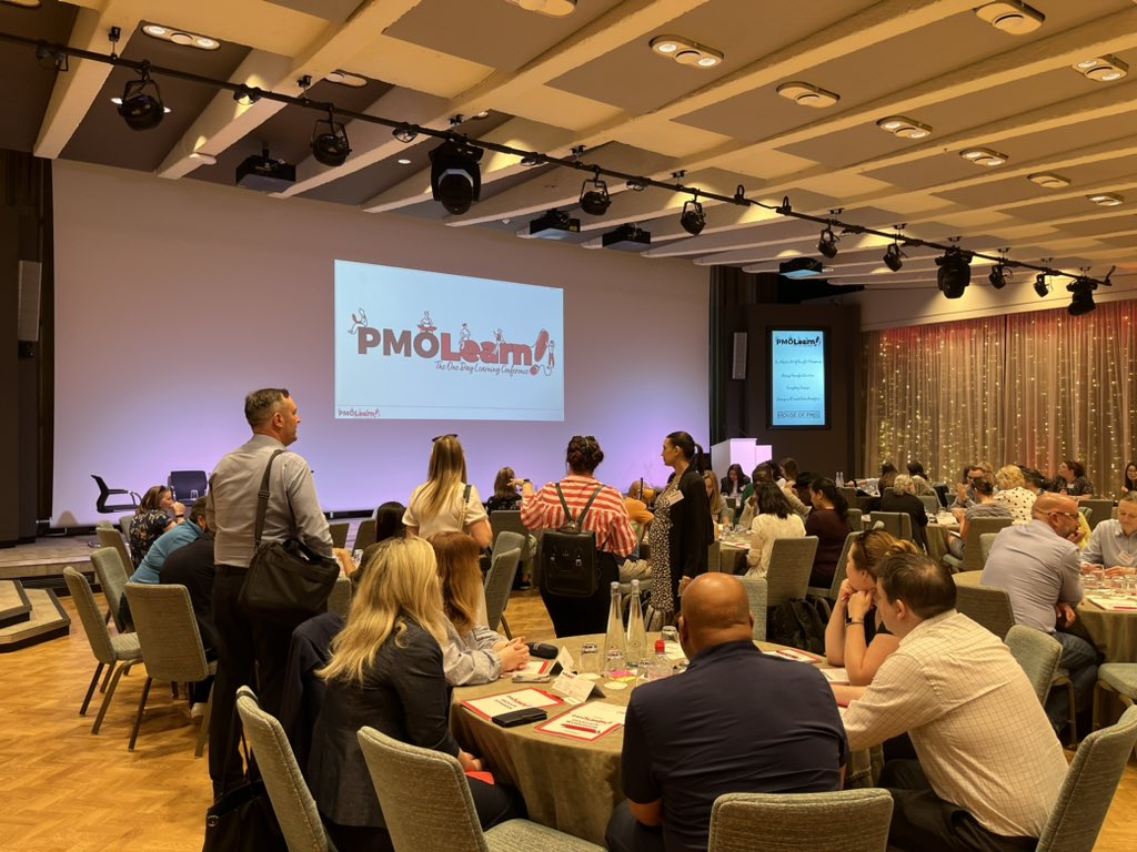 Room filling ready for PMOLearn! Day #pmoconference