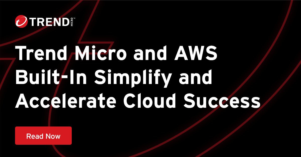 webchokra's tweet photo. .@TrendMicro is proud to be a launch partner of @awscloud Built-In Partner Solutions, which will help customers save time, enhancing security through deployment of AWS #cloud services integrated with Trend security offerings.

Learn more: https://t.co/EPf6ORyl9C #AWSreInforce https://t.co/IXX699f6TN