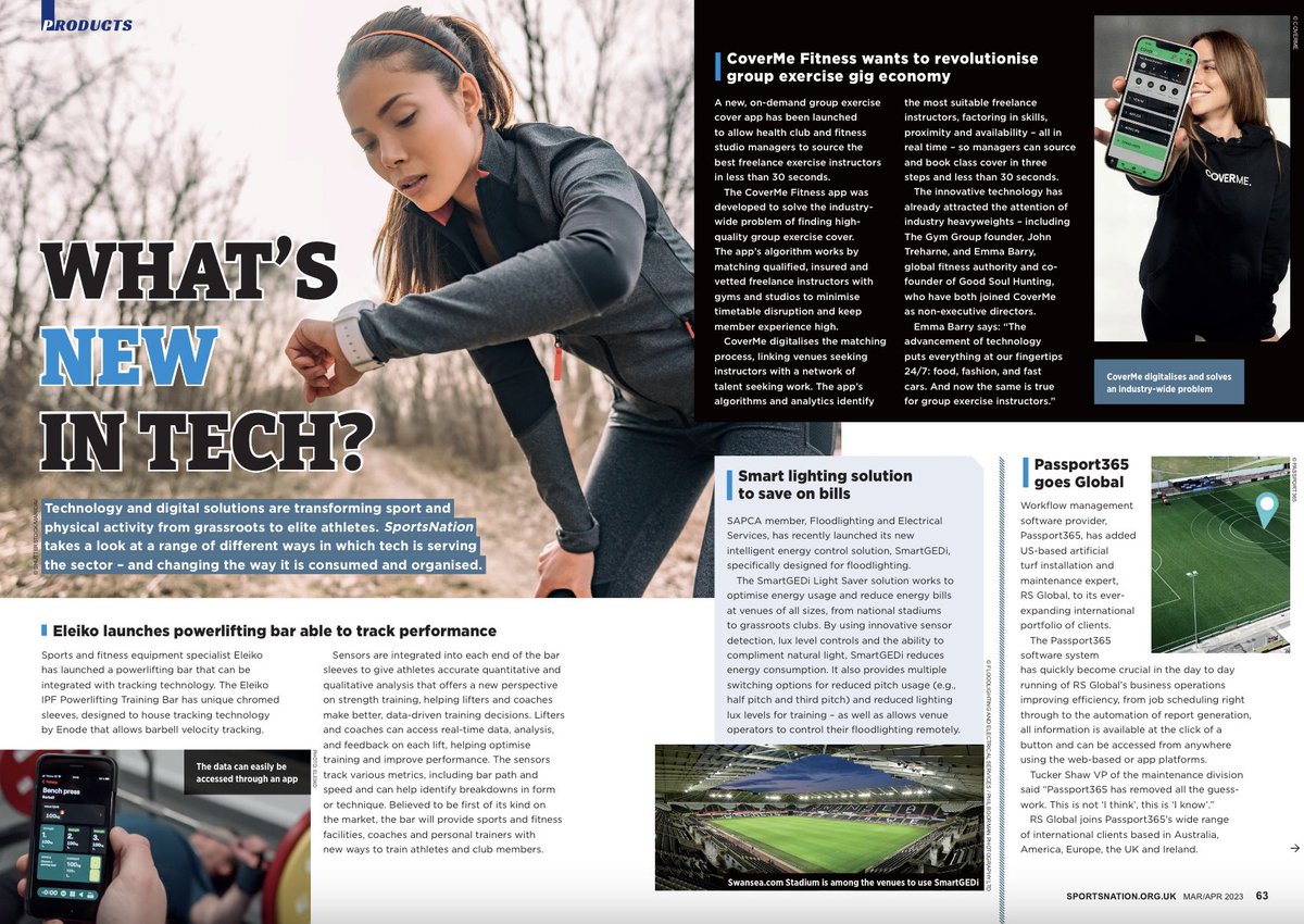 Delighted to feature in the latest edition of <a href="/SportsNationMag/">SportsNation magazine</a> ; Global growth and great partnerships (and a really cool quote from Tucker Shaw of <a href="/RSGlobalTurf/">RS Global</a>) If you’re in Sport go and grab yourself a copy, it’s a fab publication!