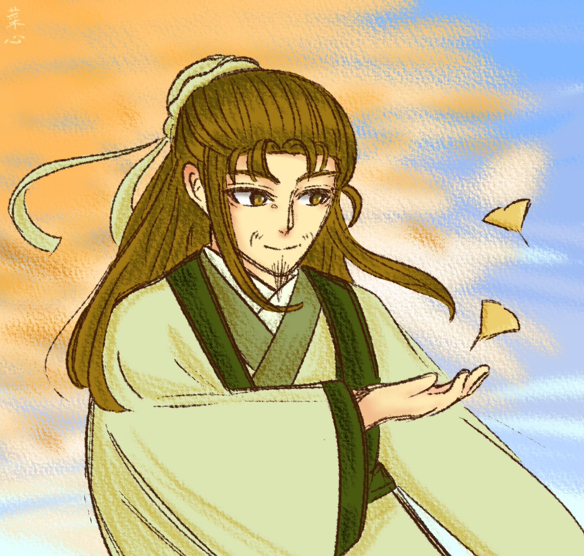 HiImValVal's tweet photo. Drew this portrait of Kongming a while ago! Drawing him always cheers me up! https://t.co/1lvw5EMGdK
