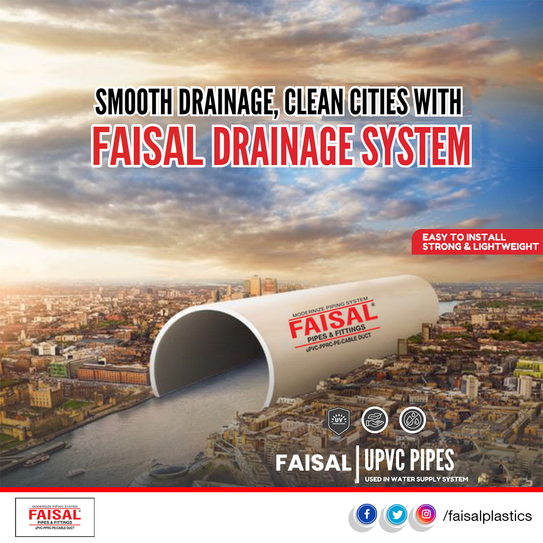 FaisalPlastics's tweet image. Maximize water flow and minimize blockages with Faisal uPVC Pipes. Experience a smooth flow that keeps your drains clear and functioning perfectly. Upgrade to Faisal uPVC Pipes now!
#Pipes #sanitryfittings #watertank #Faisalplastics #upvc #PipesAndFittings #drainagesystem