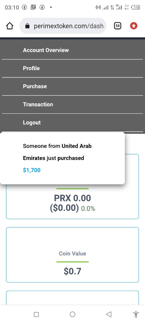 Already I have signed up but yet to purchase a token