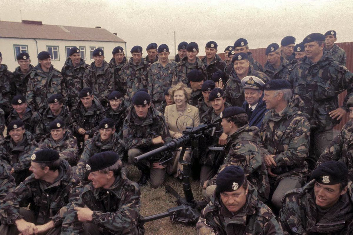 Thank goodness Margaret Thatcher was Prime Minister when Argentina invaded the Falklands. Her strong leadership ensured the Falklands were liberated. The Iron Lady and our Armed Forces restored Britain’s standing as a global power and a beacon of liberty.

#LiberationDay 🇫🇰🇬🇧