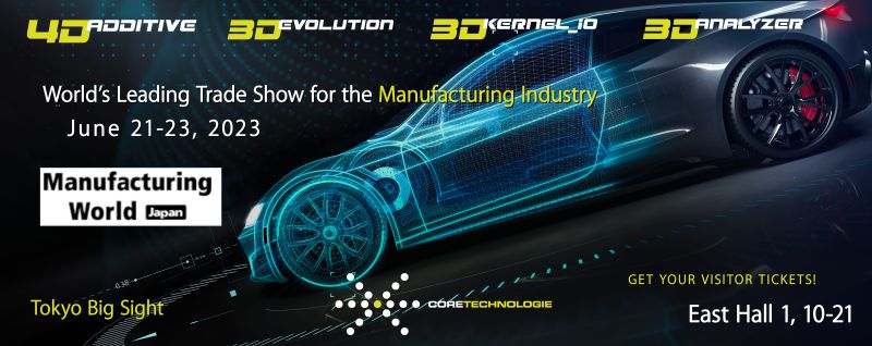 CoreTechnologie's tweet image. 📣 Exciting News! Join us at #Manufacturing World Japan, the world's leading trade show for the manufacturing #industry!

From June 21-23, 2023
East Hall 1 / Booth 10-21
Tokyo Big Sight

#CoreTechnologie #ManufacturingWorldJapan