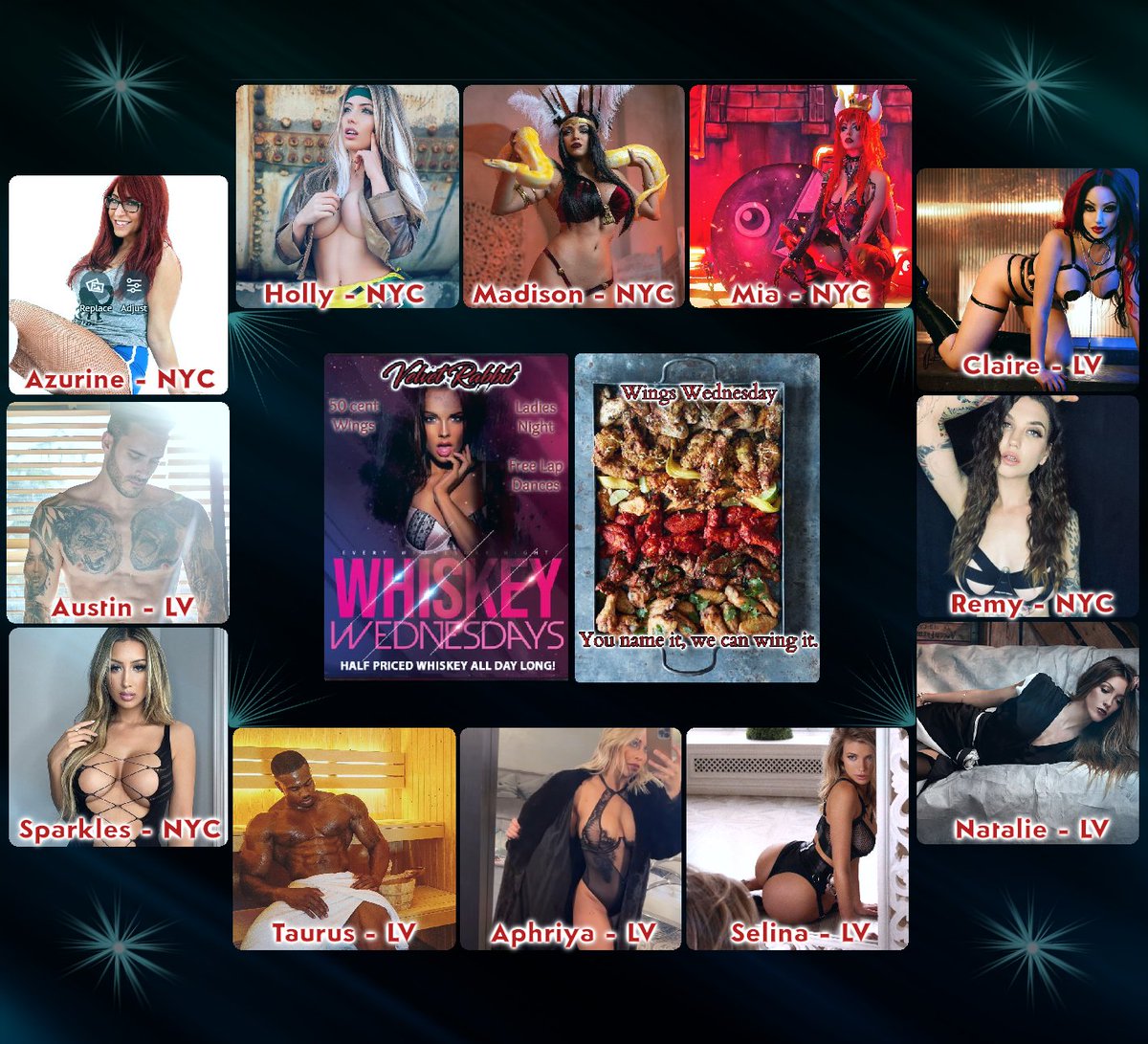 VelvetRabbitInc's tweet photo. 🥃🍗 Experience the ultimate indulgence at Velvet Rabbit's Whiskey and Wings Night! Savor mouthwatering wings paired with a fine selection of whiskies. Let our seductive ambiance and captivating entertainment elevate your evening. 🌟🔥 #WhiskeyAndWings #SeductiveDelights https://t.co/DX7W7OBF9b