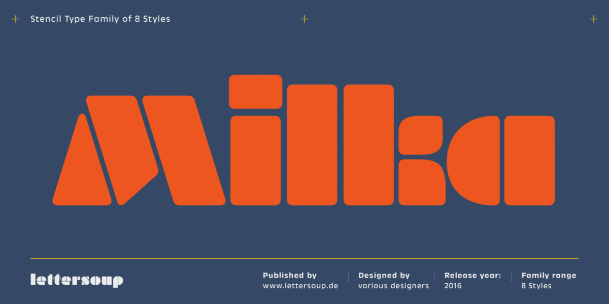 Today’s free Stencil Font:
Milka Regular.
Download it here: fonts.ilovetypography.com/fonts/letterso…