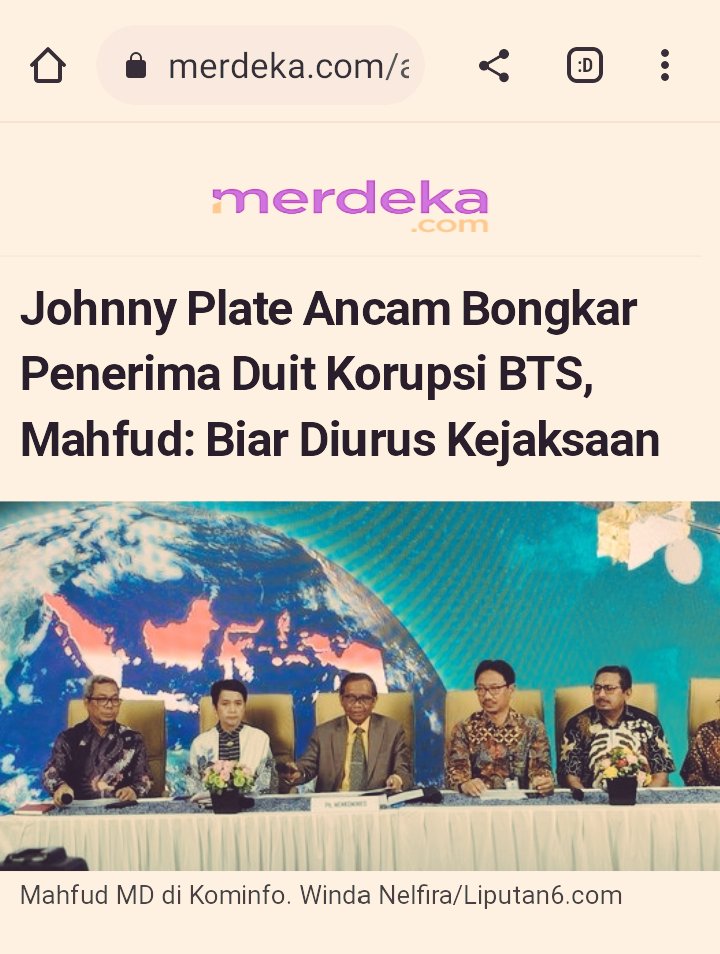 Johnny Plate Ancam Bongkar Penerima Duit Korupsi BTS, Mahfud: Biar Diurus Kejaksaan

Sepertinya Johnny Plate tidak mau dikorbankan sendirian, 
Makanya dia mengajukan sebagai justice collaborator,

<a href="/mohmahfudmd/">Mahfud MD</a> menangapi pengajuan justice collaborator Johnny Plate tersebut,