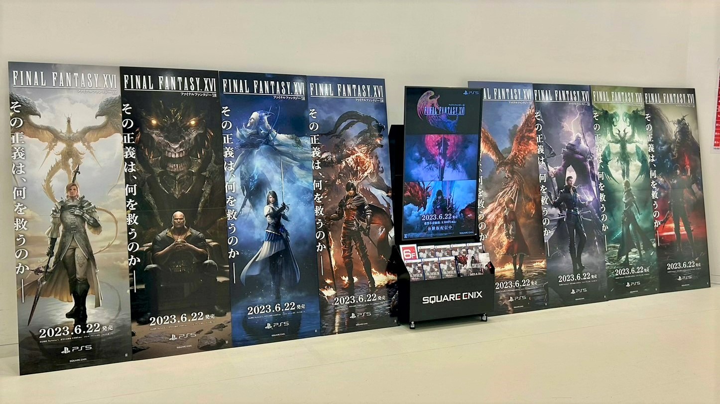 【非売品】FINAL FANTASY12 立看板 FFXII Final Fantasy 12 Zodiac Age Video Game 4x12 Metal Wall