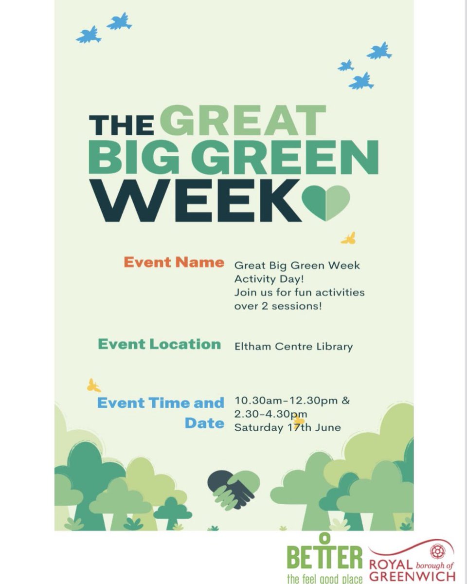 Come and chat to us about bees and how you can help them at Eltham Library on Saturday 17th June for #greatbiggreenweek 💚🐝

#greenliving #greenlifestyle #savethebees🐝 #eltham #sidcup #welling #bexleyheath #falconwood #greenwichlondon #bees #helpnature #lovenature💚