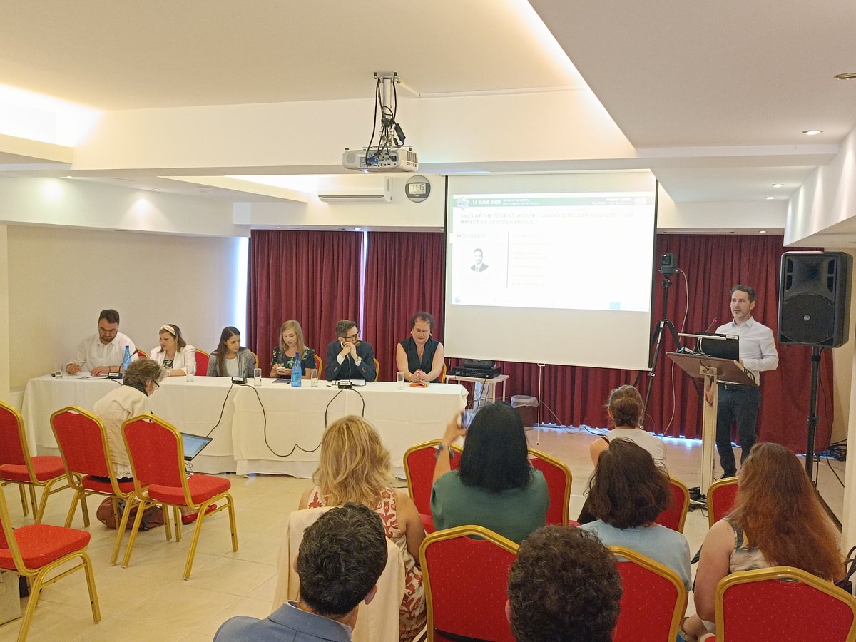 Starting our 1st discussion session by putting in the spotlight the SMEs that participated in the <a href="/CEnTOUR_EU/">CEnTOUR - Circular Economy in Tourism</a> project!
#entrepreneurs and #Facilitators discuss the impacts of the project and share their experience in working together towards more green businesses.