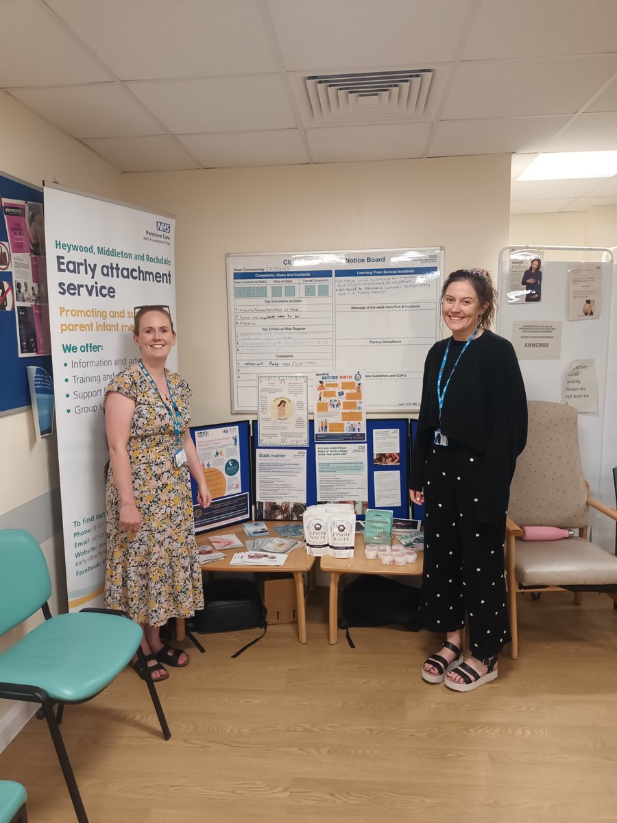 McnultySusannah's tweet photo. We will be present at Antenatal Clinic at #RochdaleInfirmary every morning this week promoting #InfantMentalHealthAwarenessWeek with the theme #BondingBeforeBirth. We have lots of information and some goodies to take home #IMHAW2023 https://t.co/GDnZBBMEQg