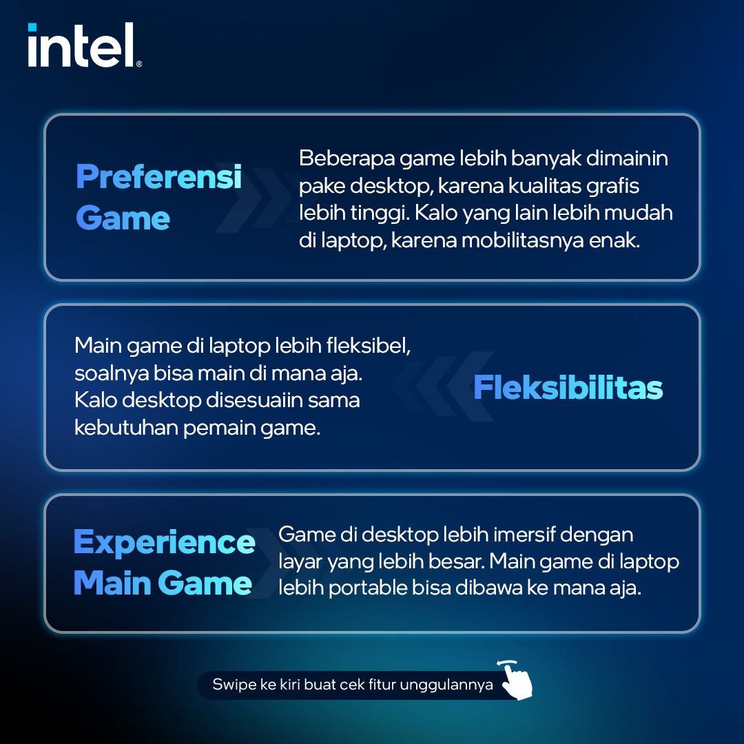 Sobat Tekno, kamu termasuk team main game di laptop atau desktop? Coba ceritain di kolom komen dong! #Leapbeyond #Beyondperformance