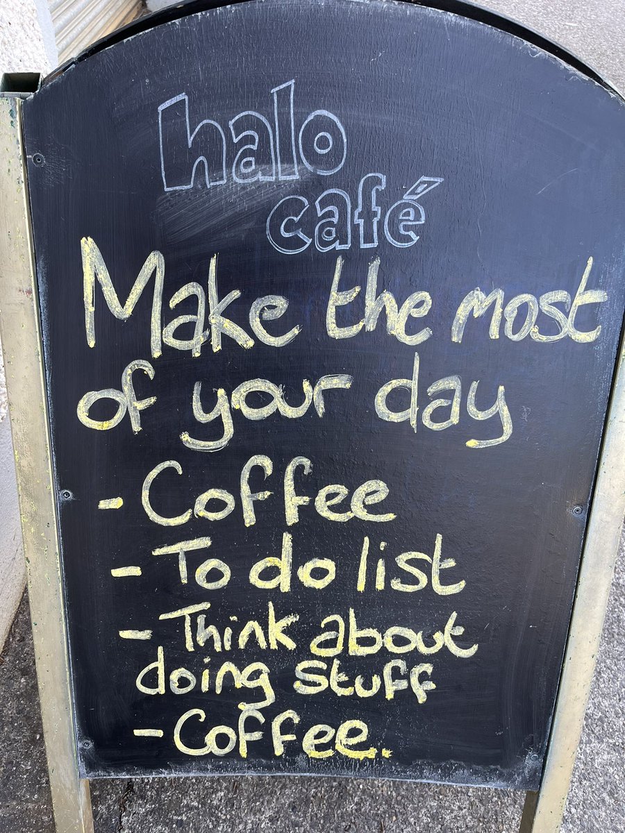 I think I should have done the to do list before first coffee . . . #coffee