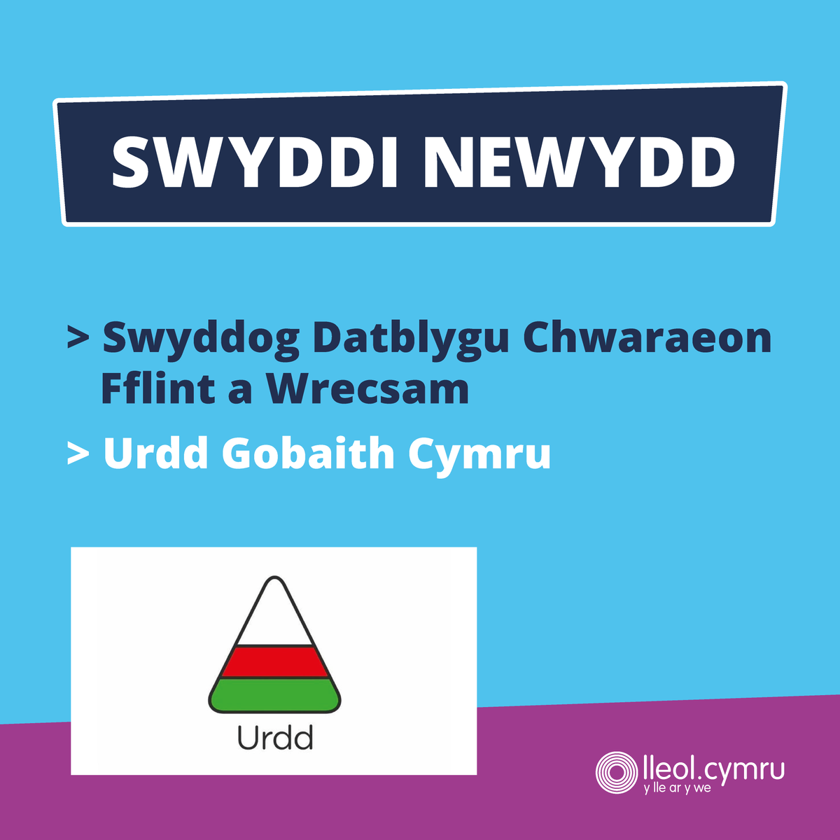lleoldotcymru's tweet image. **EWCH AMDANI** 

Manylion yma &amp;gt;&amp;gt; bit.ly/3Je8hg6

#Swydd #Chwaraeon #Urdd #Fflint #Wrecsam

@Urdd  | @chwaraeonyrurdd