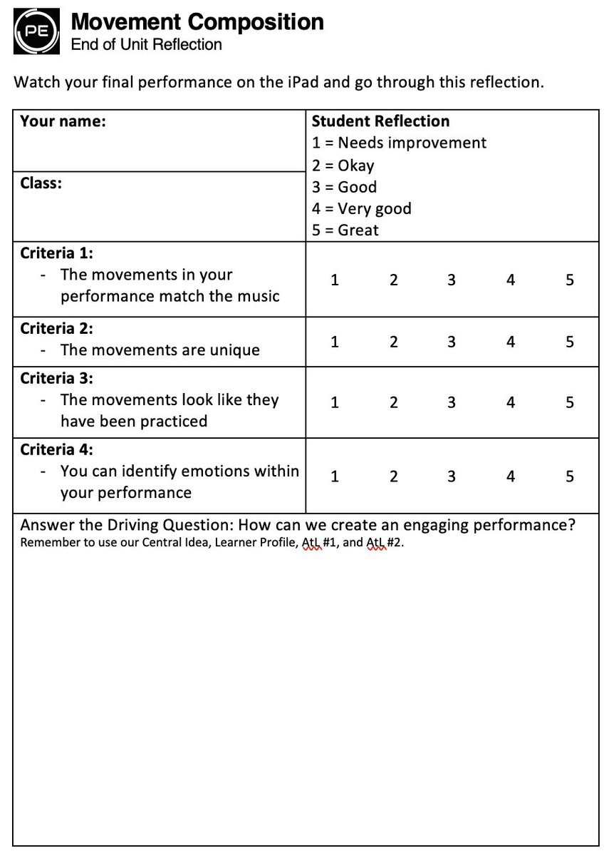 21physed's tweet image. Our #grade3 #physed #pyppe Movement Composition unit with a focus on #gymnastics. Ss used analysis and evaluation #AtL skills as well as the #courageous learner profile to create their own performance. 21-pe.com/g3-movement-co…