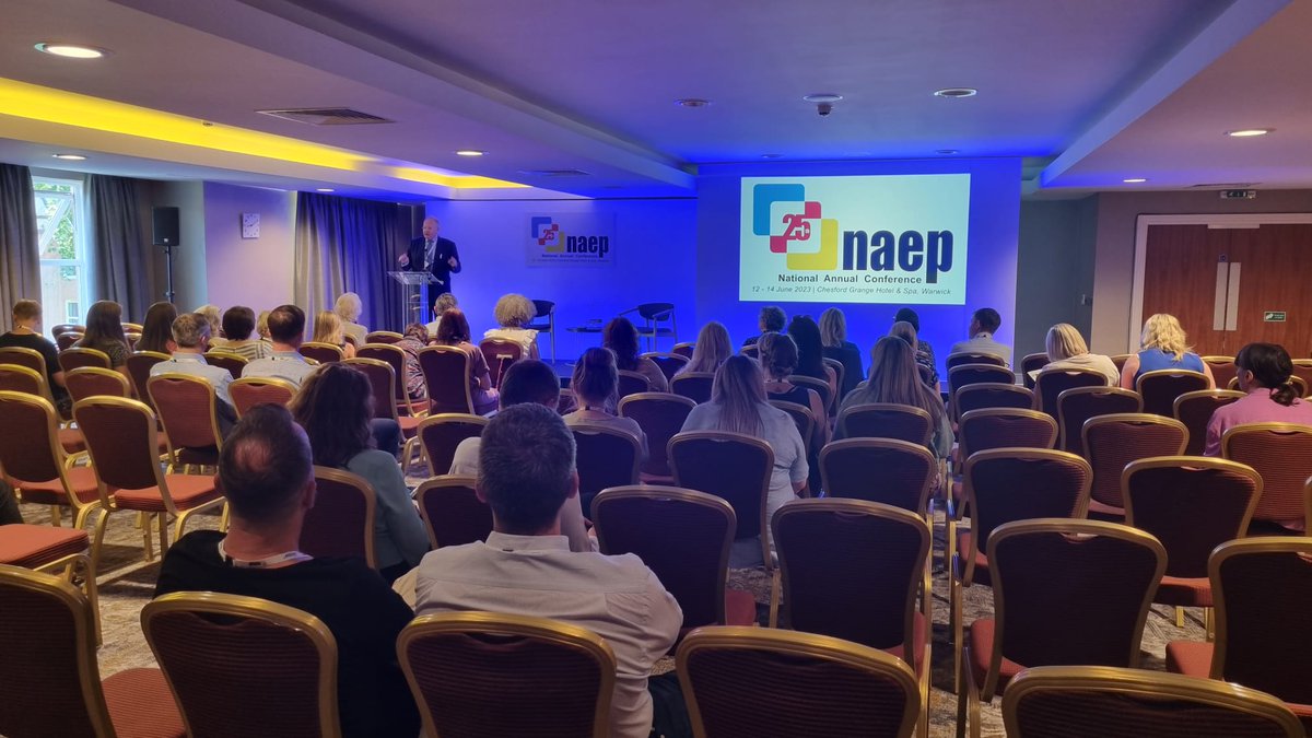 NAEPORGANISERS's tweet photo. Day 2 of our 25th Conference has opened by @LordRennard and our Chief Executive @JeanHutfield

If you're with us today, make your way to the Stratford Suite off the main bar area to hear about our UK Nations Presentation coming up next!

#naep23 #naeporganisers #naepconference https://t.co/Mr12REkiIe
