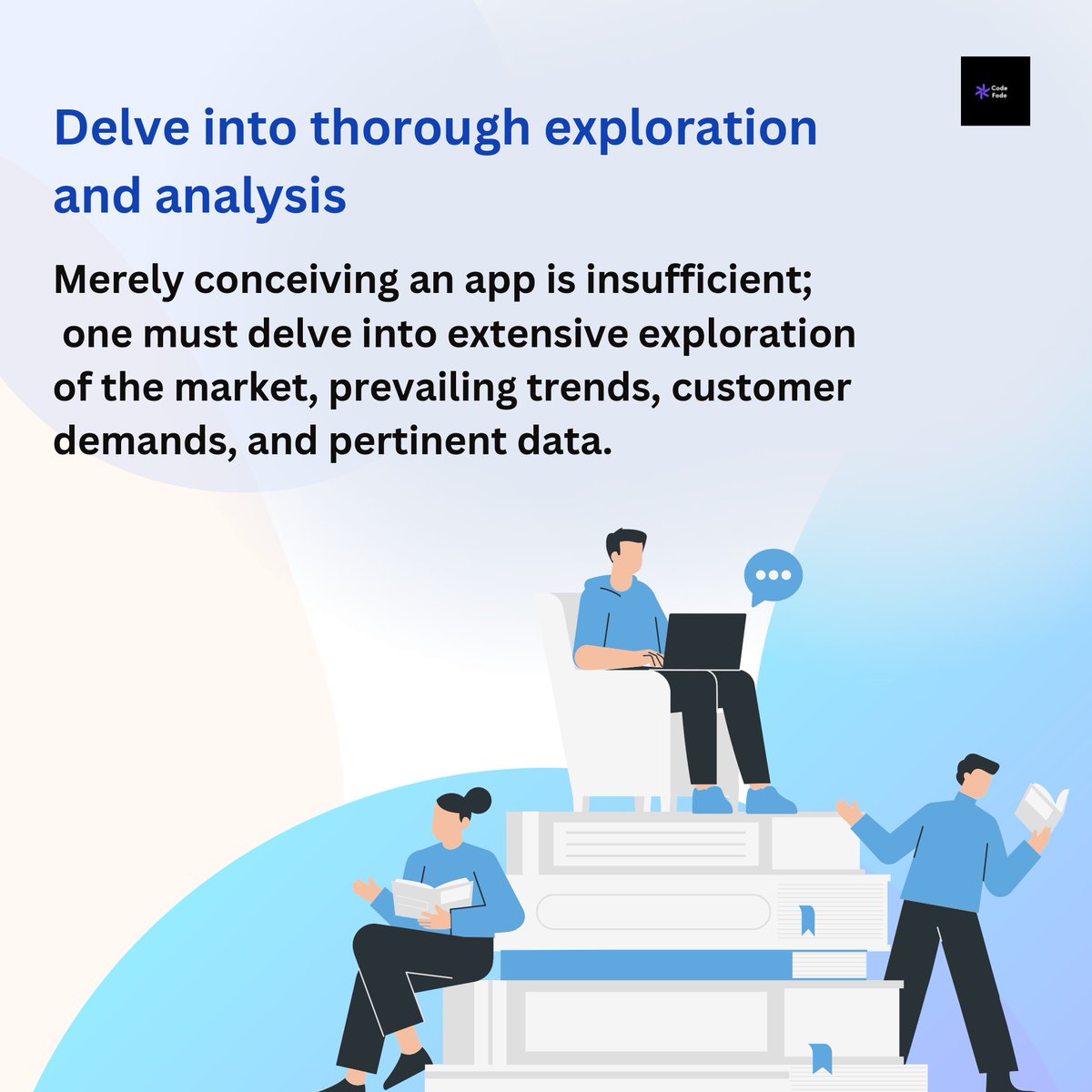 codefodetec's tweet image. Seeking to create a remarkable #mobileapp that sets itself apart? Embrace the opportunity to explore these essential factors capable of propelling your app to extraordinary heights! Unveil the enigmatic ingredients for crafting an unparalleled app.

#codefode #teamcodefode