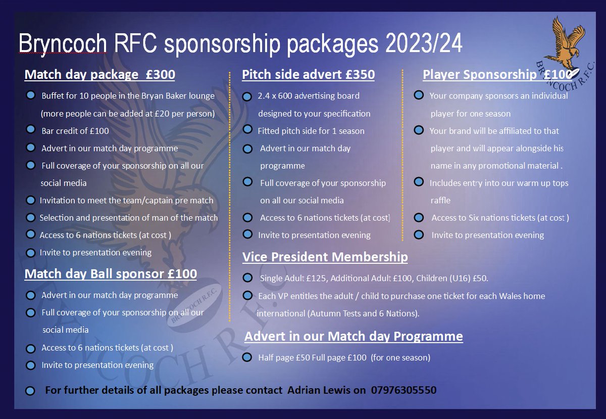 BryncochRFC's tweet photo. If you can help in anyway or theres something we can help you with , please get in touch . with players from 6 to 60 and awesome supporters , its a great way to get your brand noticed every week https://t.co/Jfv6RrGEMM