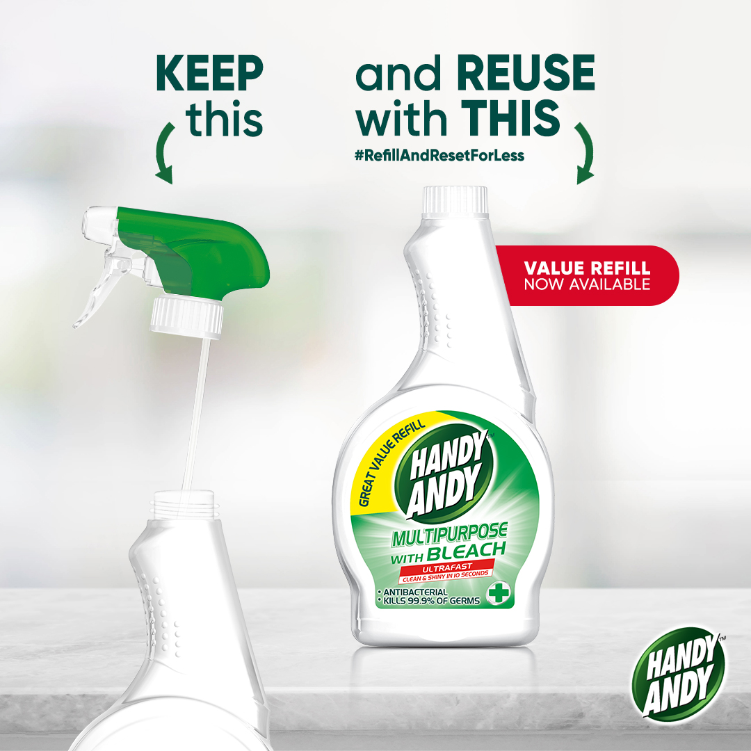 BrandAdvisorSA's tweet photo. 150 people are trying Handy Andy spray refills - Follow the #RefillAndResetForLess hashtag on Instagram for their verdict!π€© We recruited speed cleaners looking for cleaning products that are QUICK, EASY, and MONEY-SAVING.
π Follow to see their posts! π https://t.co/v0g36fadS6 https://t.co/twe13YA9aL