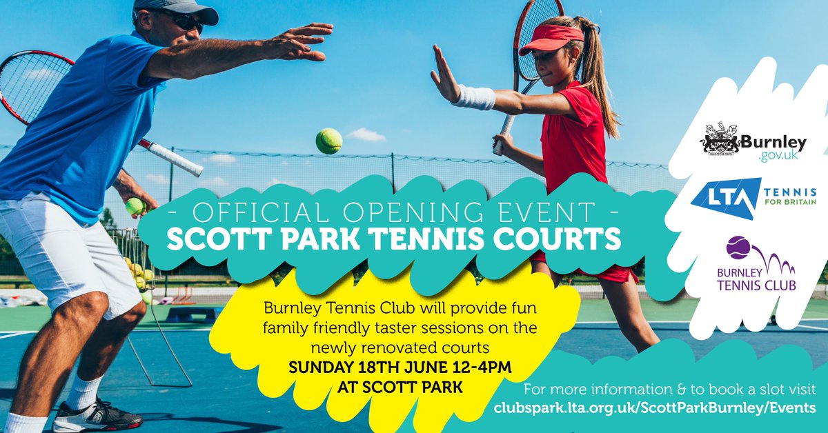Come and see what we've served up in terms of improving the tennis courts at Scott Park.
You can have a ball, make a racket and have an ace time - but make sure you book your FREE session before you turn up on court.
Never mind Wimbledon - Scott Park's the place to be for tennis!