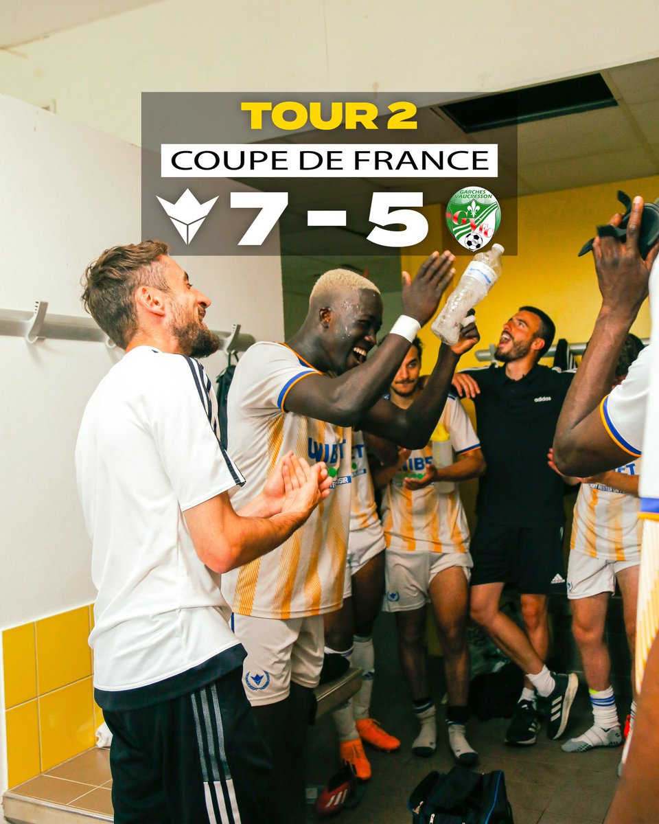 Tour 2 de coupe de France 🇫🇷 ✅ (victoire 7-5)
Titre de chamion de D4 ✅

On reprendra donc au tour 3 de la coupe et en D3 en Septembre 🤝 @vinskyfc