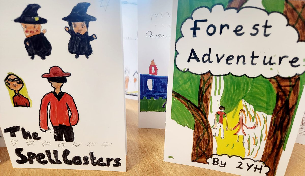 PoplarsSchool's tweet photo. As part of our World Book Day celebrations we wrote class stories inspired by @Nigel_86 an amazing local author, which have now been made into books. Here are a few sneak peeks of some of the front covers.

#EvolutionTrust #GetSuffolkReading #Lowestoft #readingforpleasure https://t.co/v7yVXlN9Fe