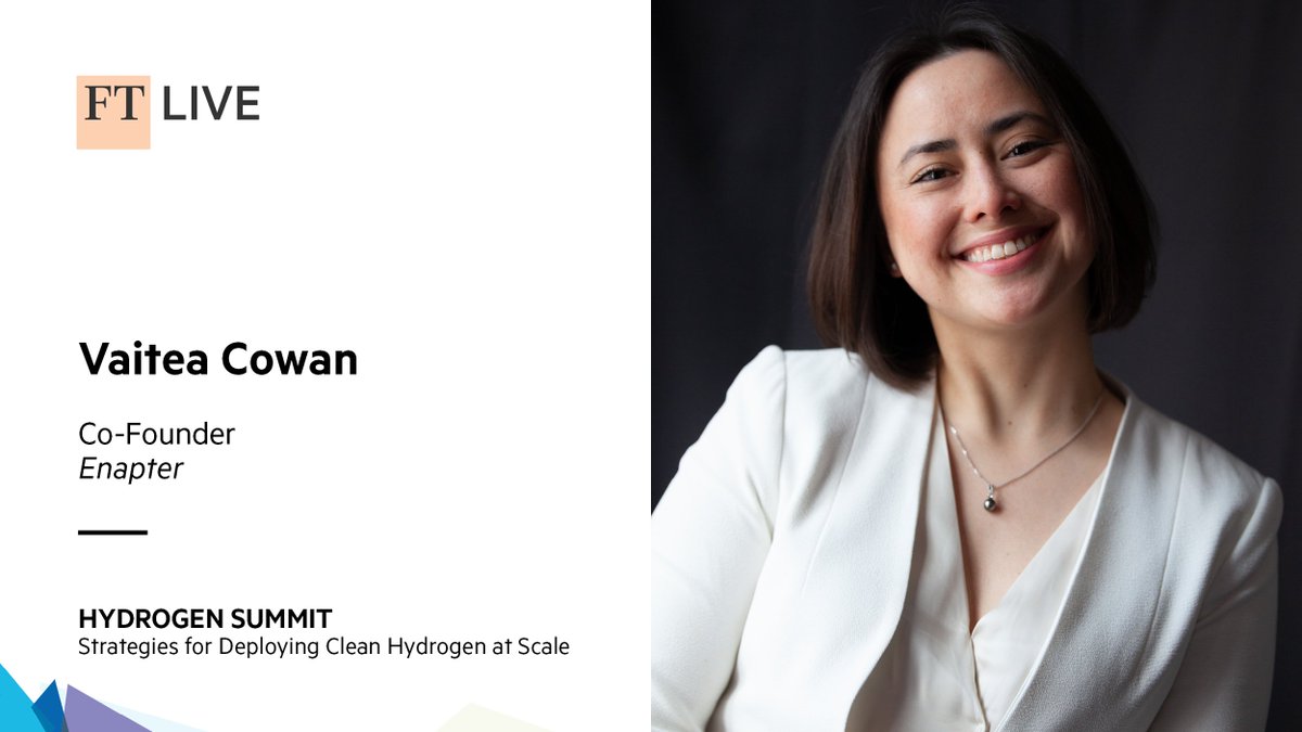 Can electrolyser production keep pace with the industry’s ambitions?💭

Our co-founder <a href="/CoVaitea/">Vaitea Cowan</a> will tomorrow (15/06) take part in a panel moderated by <a href="/RachelMillardAS/">Rachel Millard</a> #CleanEnergy Correspondent <a href="/FT/">Financial Times</a> to discuss this.

Join the #FTHydrogen Summit: hydrogen.live.ft.com

(1/2)🔽
