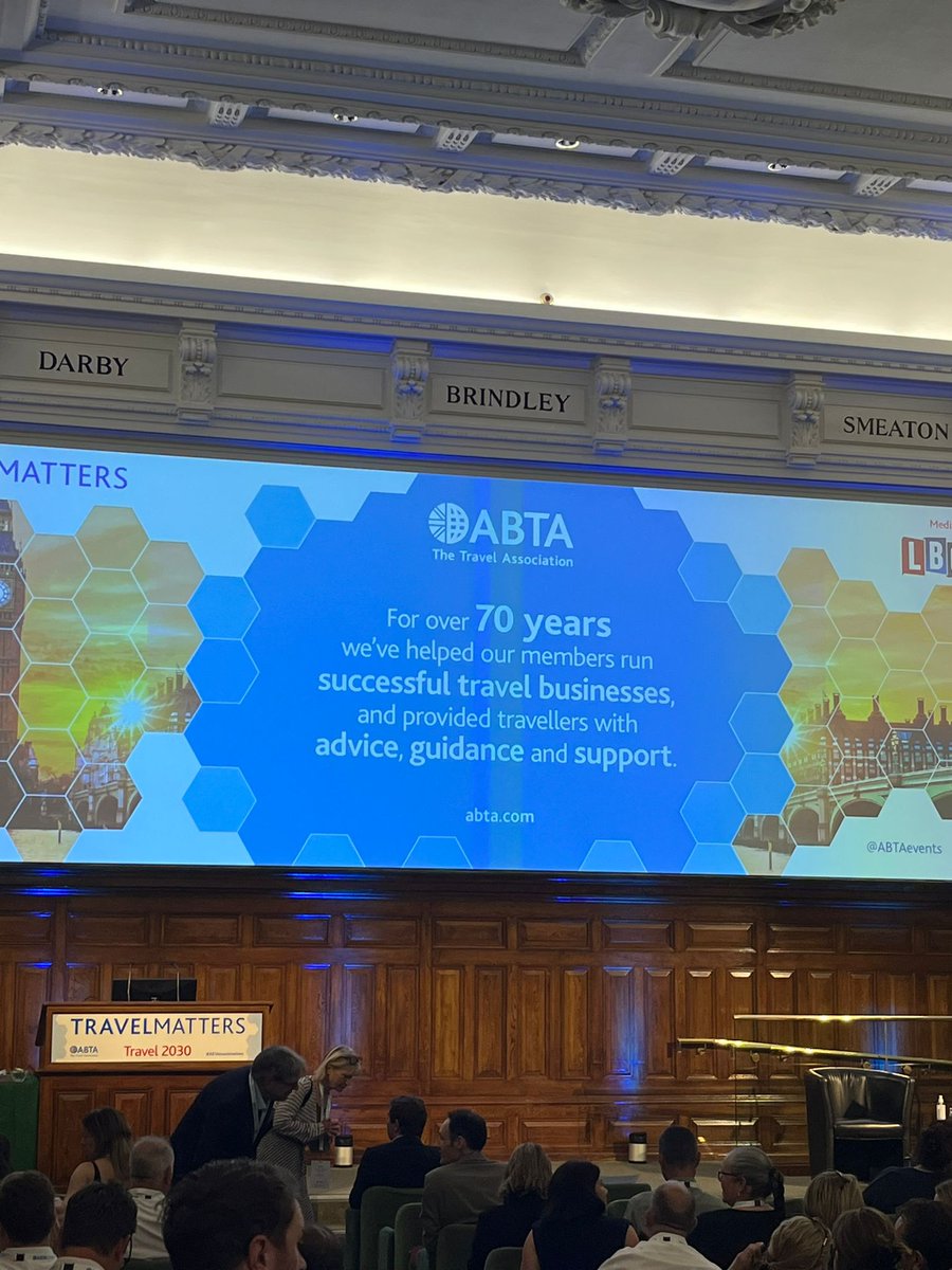 We're excited to be at #ABTATravelMatters today, joining industry leaders for an inspiring discussion on the future of travel! 🌍 🧳 Looking ahead to 2030 and beyond. #ABTA #TravelMatters #FutureofTravel