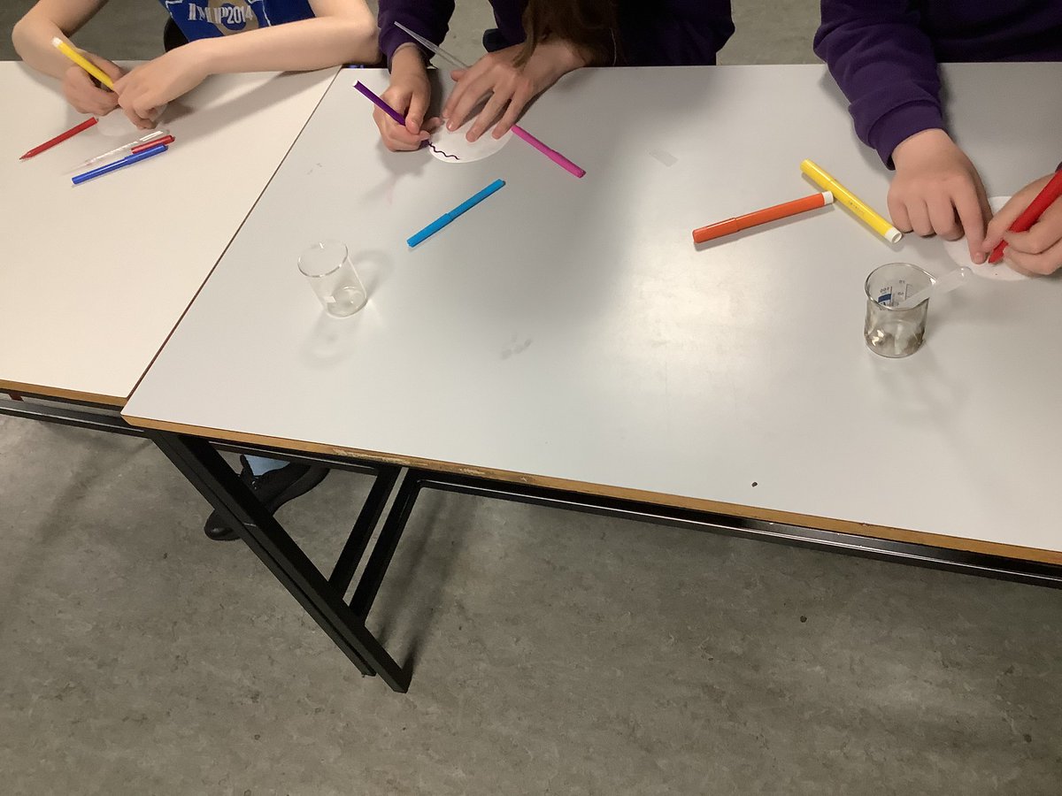 Follow the p7 success with the Bunsen burners, they then set up some chromatography which we will finish next week #rrsa #article29 #braescreativity #steam @BiologyBraes @MrsFerguson18