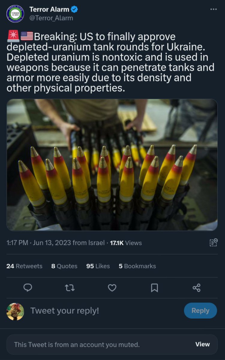 Their depleted uranium vs. our depleted uranium