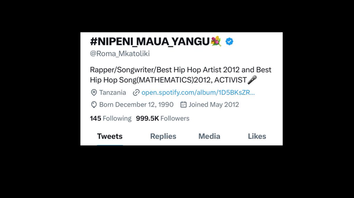 NIKIFIKISHA  1M  FOLLOWERS

NDIO NAACHIA NGOMA MPYA!!