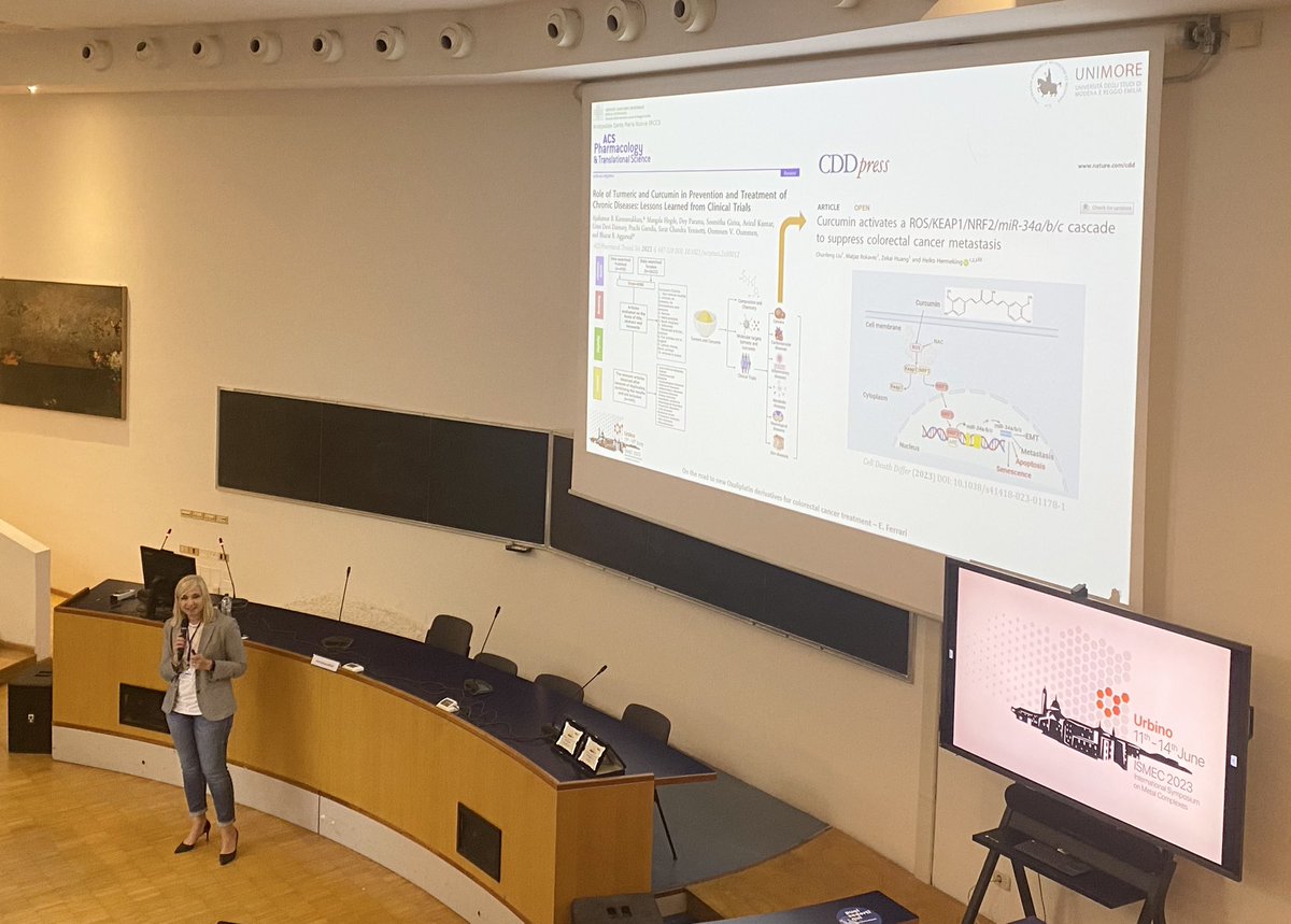 Erika Ferrari talks about “On the road to new Oxaliplatin derivatives for colorectal cancer treatment”.