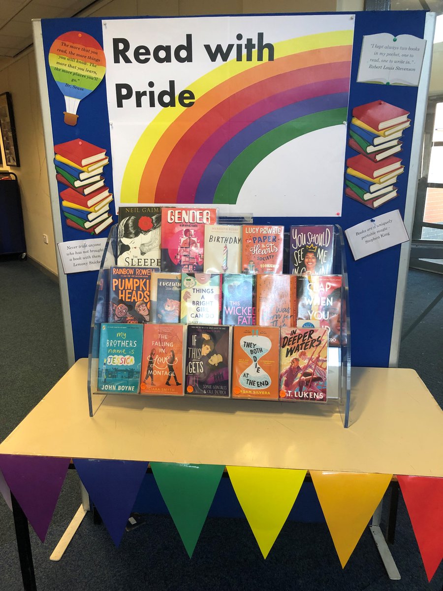 As per students requests we have a great selection of LGBTQ books. What better time to celebrate these stories than with #PrideMonth! #readingforpleasure #readwithpride #TheCTAWay