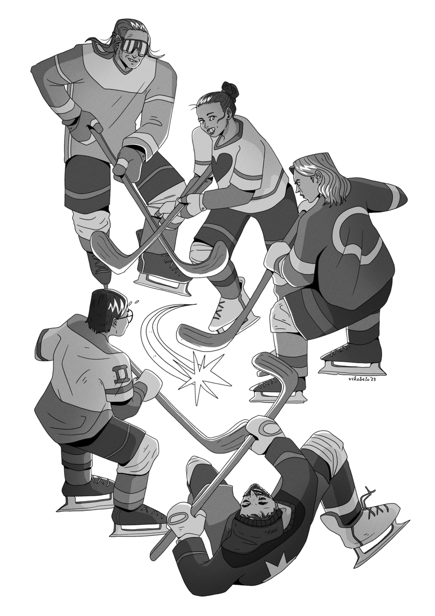 VIKOBELO's tweet photo. ymse fanzine 4: SPORTS / editorial team🏑 #illustration https://t.co/YPcEBL8Pww