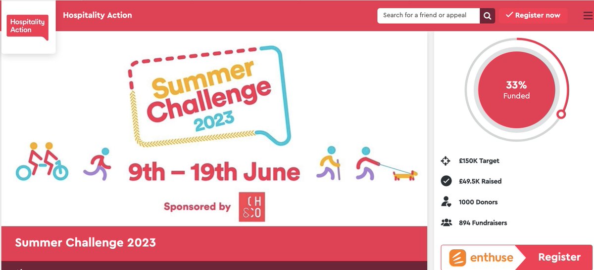 Mark Lewis (@marklewis32) on Twitter photo Here's an image to warm the heart ... <a href="/HospAction/">Hospitality Action</a>'s Summer Challenge is a third of the way to target, and we've just received our 1000th donation! Thanks to all our wonderful participants - and please keep pushing! #wevegotyou Here's an image to warm the heart ... <a href="/HospAction/">Hospitality Action</a>'s Summer Challenge is a third of the way to target, and we've just received our 1000th donation! Thanks to all our wonderful participants - and please keep pushing! #wevegotyou