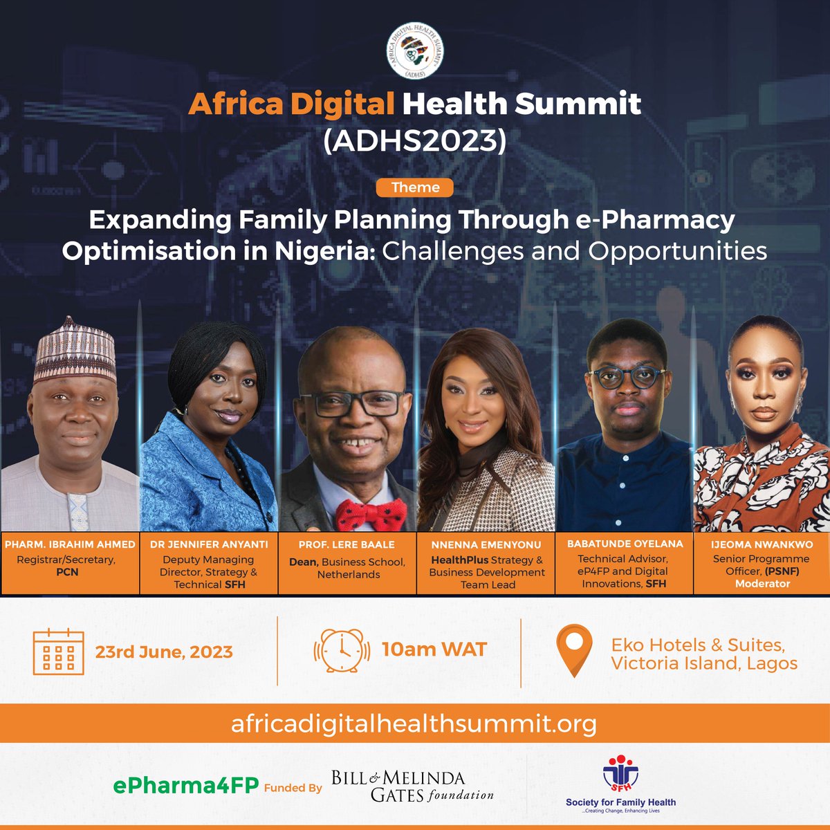 Don't miss out on the Africa Digital Health Summit #ADHS2023, where experts will gather to discuss innovations in Family Planning through digital service delivery and optimisation of E-Pharmacy platforms. 

Join us for this game-changing event and be part of the digital health…