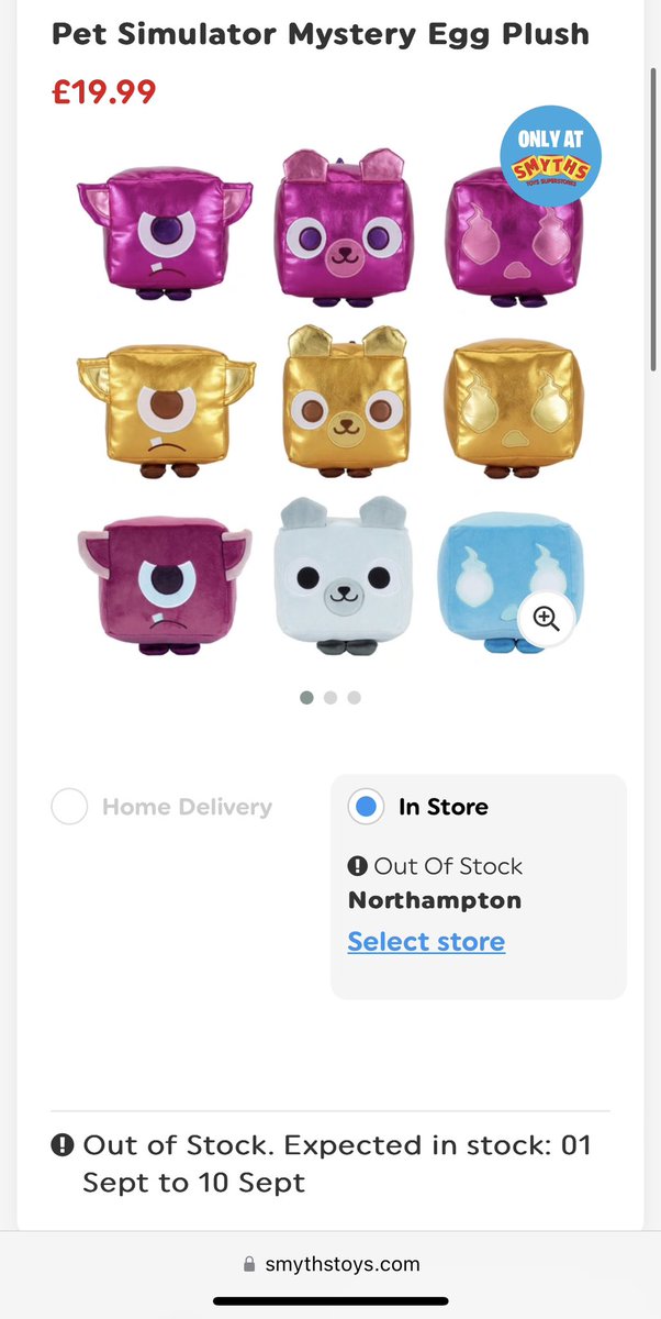Oooh the pet sim x plushies are out in sept in UK