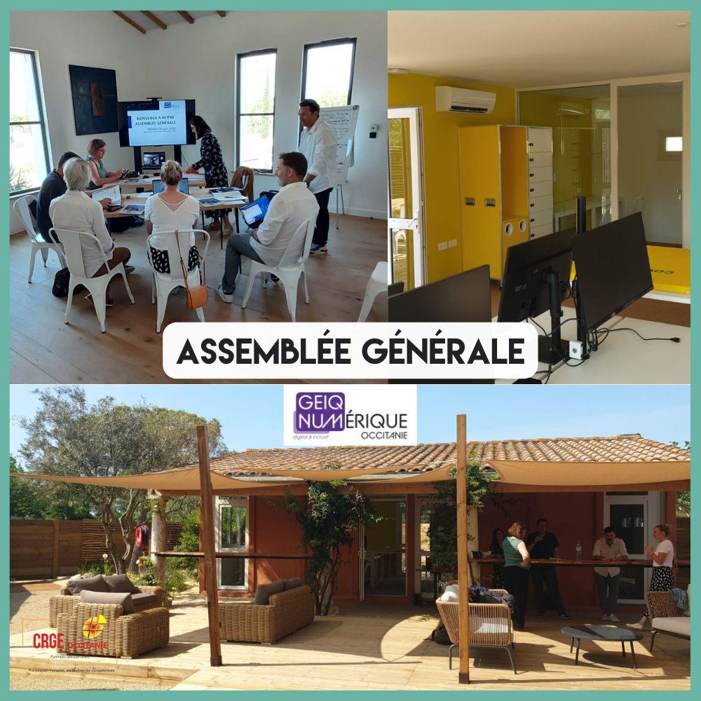 Le CRGE était présent à l'#AG du <a href="/GeiqNumerique/">GEIQ Numérique</a> le 6 juin à Sérignan 📍

#GEIQNumérique - 1er #Geiq de France spécialisé sur les expertises numériques 👩‍💻👨‍💻

4 entreprises de #Montpellier ont rejoint l'aventure suite à l'étude menée par <a href="/FACEHerault/">FACE Hérault</a> et <a href="/crge_occitanie/">CRGE OCCITANIE</a>  en 2021 !