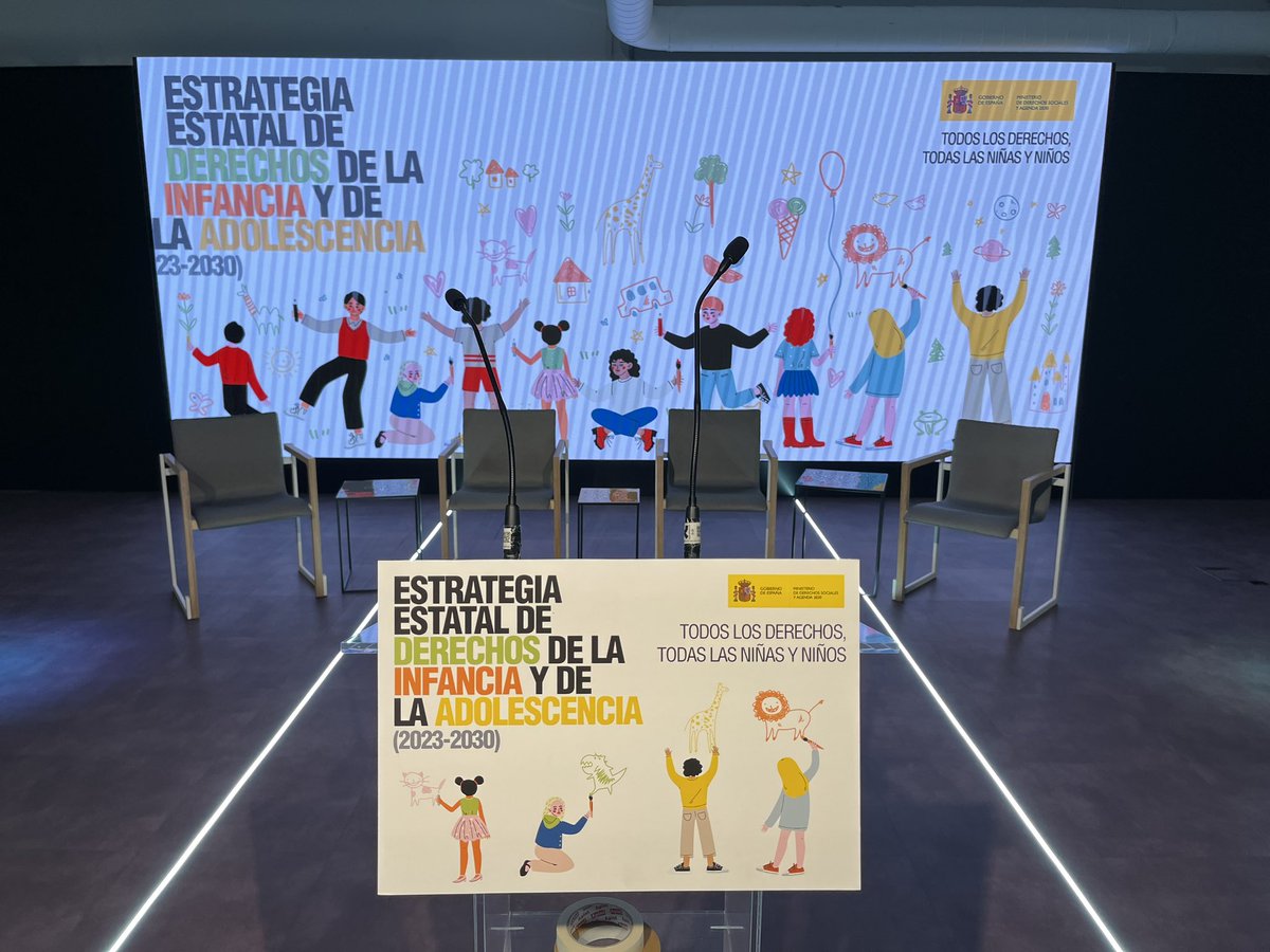 Hoy, a las 12hr, presentamos la Estrategia Estatal de Derechos de la Infancia y Adolescencia junto a
<a href="/ionebelarra/">Ione Belarra</a>, <a href="/nachoalvarez_/">Nacho Álvarez</a>,   chicas y chicos del Consejo Estatal de Participación y más invitados de altísimo nivel, síguelo por youtube.com/live/r4f8sQLds…