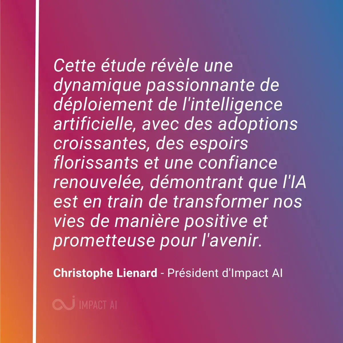 👁️ L'intelligence artificielle (IA) est-elle en train de raviver les imaginaires et les angoisses collectives quant à l'avenir ?
💥Le Baromètre <a href="/Viavoice_Paris/">Viavoice</a> pour Impact AI révèle une réalité plus nuancée...
Détails à #Vivatech le 15 juin, stand <a href="/GroupeBouygues/">Groupe Bouygues</a> 
#IA #AI #impact