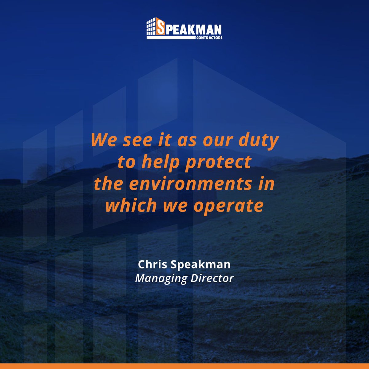 Speakmans's tweet photo. Environment 🌳 We see it as our duty to help protect the environments in which we operate. We aim to reduce our environmental footprint by lowering consumption and waste of materials, preventing pollution and promoting recycling amongst our staff and contractors #TeamSpeakman https://t.co/PC9SNZMMPd