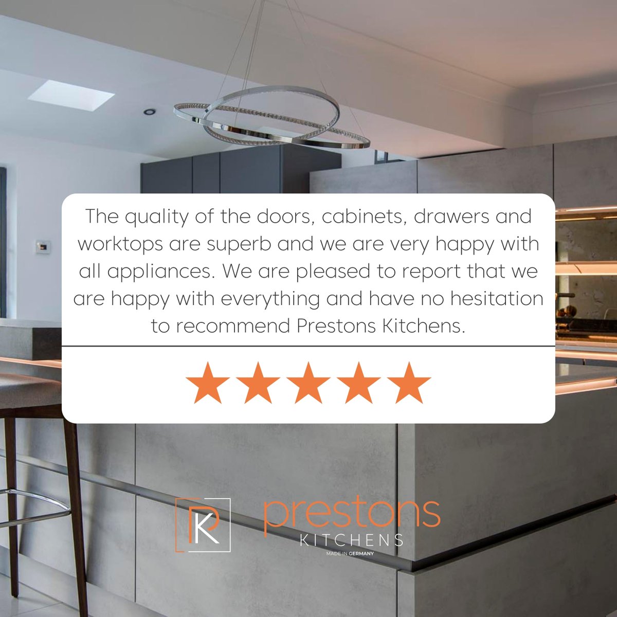 ⭐️⭐️⭐️⭐️⭐️ Don’t just take our word for it

Check out all of our Trustpilot reviews
uk.trustpilot.com/review/preston…

📍 Prestons Kitchen showrooms
Leeds | Huddersfield | Preston | Stockport