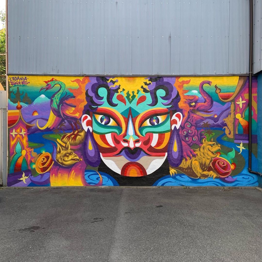 #Streetart by #Ledania + #SONG @ #Osaka, Japan, for #WallShare
More pics at: barbarapicci.com/2023/06/14/str…
#streetartOsaka #streetartJapan #Japanstreetart  #arteurbana #urbanart #murals #muralism #contemporaryart #artecontemporanea